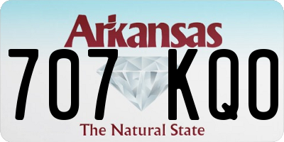AR license plate 707KQO