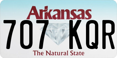 AR license plate 707KQR