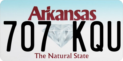 AR license plate 707KQU