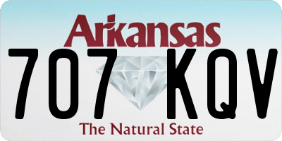AR license plate 707KQV