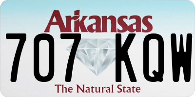 AR license plate 707KQW