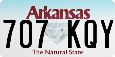 AR license plate 707KQY