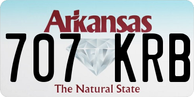 AR license plate 707KRB
