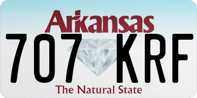 AR license plate 707KRF