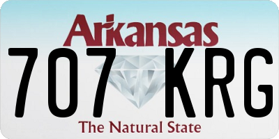 AR license plate 707KRG