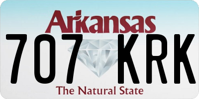 AR license plate 707KRK