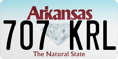 AR license plate 707KRL