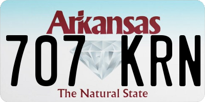 AR license plate 707KRN