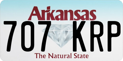 AR license plate 707KRP
