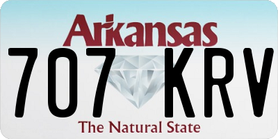 AR license plate 707KRV