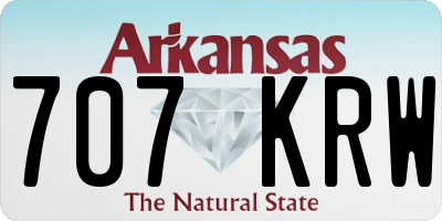 AR license plate 707KRW