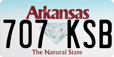 AR license plate 707KSB