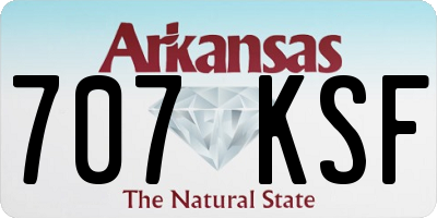 AR license plate 707KSF