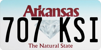 AR license plate 707KSI