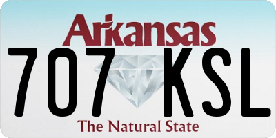 AR license plate 707KSL