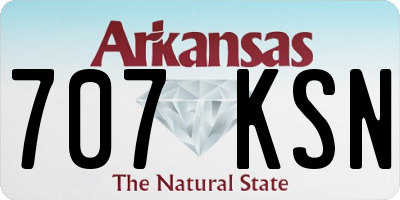 AR license plate 707KSN