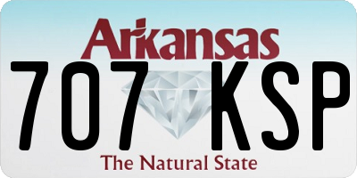 AR license plate 707KSP