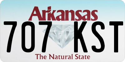 AR license plate 707KST