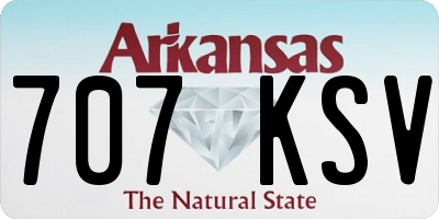 AR license plate 707KSV
