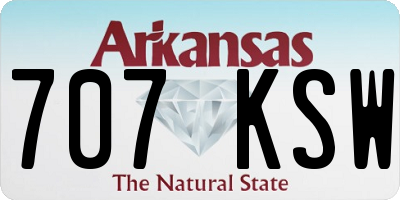 AR license plate 707KSW