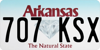 AR license plate 707KSX