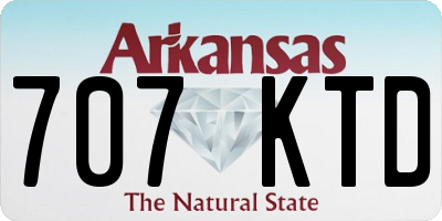 AR license plate 707KTD