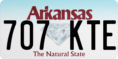 AR license plate 707KTE