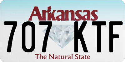 AR license plate 707KTF