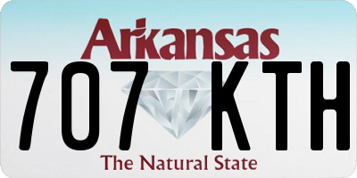 AR license plate 707KTH