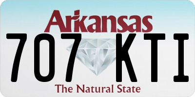 AR license plate 707KTI