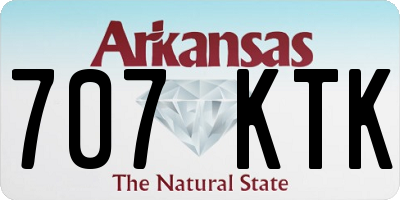 AR license plate 707KTK