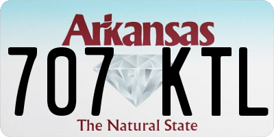 AR license plate 707KTL