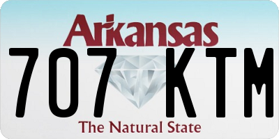 AR license plate 707KTM