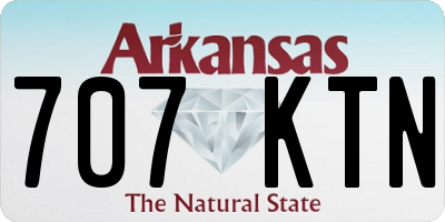 AR license plate 707KTN