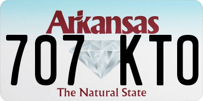 AR license plate 707KTO