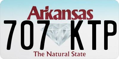 AR license plate 707KTP