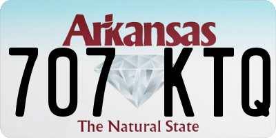 AR license plate 707KTQ
