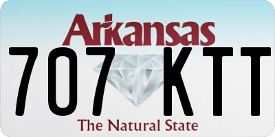 AR license plate 707KTT