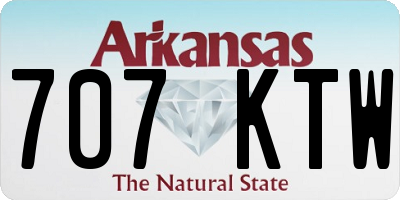 AR license plate 707KTW