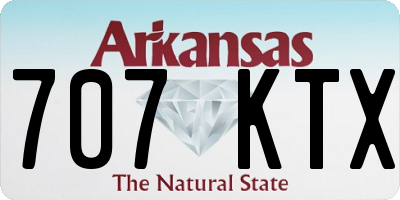 AR license plate 707KTX