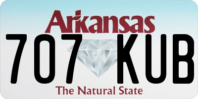 AR license plate 707KUB