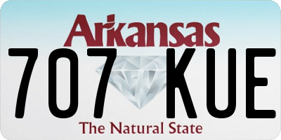 AR license plate 707KUE