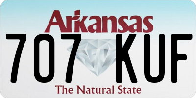 AR license plate 707KUF