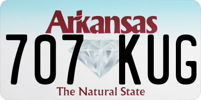 AR license plate 707KUG