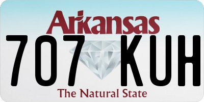 AR license plate 707KUH