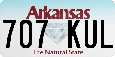 AR license plate 707KUL