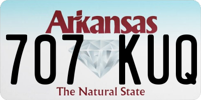 AR license plate 707KUQ
