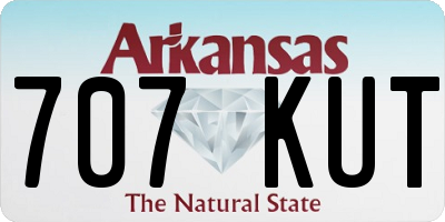 AR license plate 707KUT