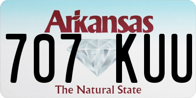 AR license plate 707KUU