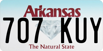 AR license plate 707KUY